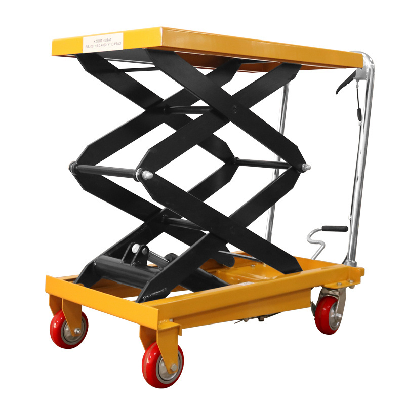 150kg 350kg 500kg 1000kg Hydraulic Large Lift Up Table Lift Table Cart Manual Lift Table