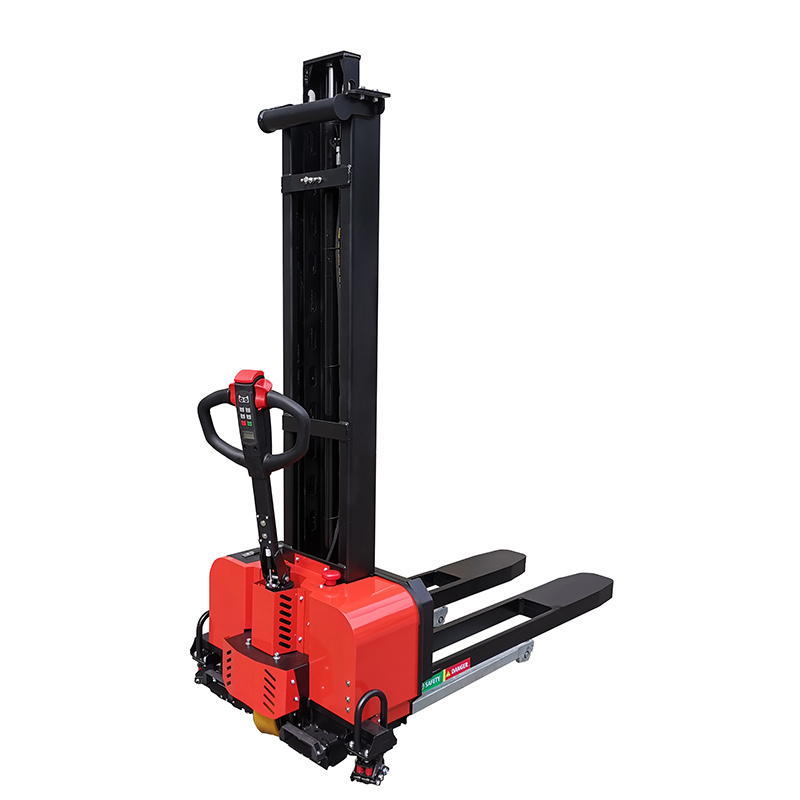 500kg 700kg 1000kg Portable Truck Cargo Load Unload Self Lifting Semi Electric Stacker Electric Self Loading Pallet Stacker