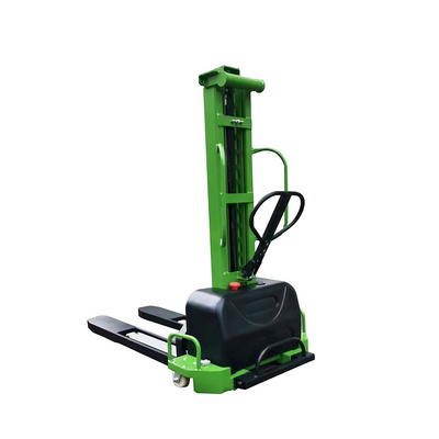 500kg 700kg 1000kg Portable Truck Cargo Load Unload Self Lifting Semi Electric Stacker Electric Self Loading Pallet Stacker