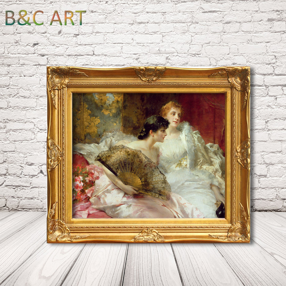 Factory Wholesale Customized Large Classical Golden Gold Leaf Ornate Antique Baroque Oil Painting Frame