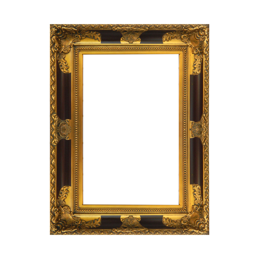 Luxury ornament crackle golden baroque wood carved antique frames for oil paintings