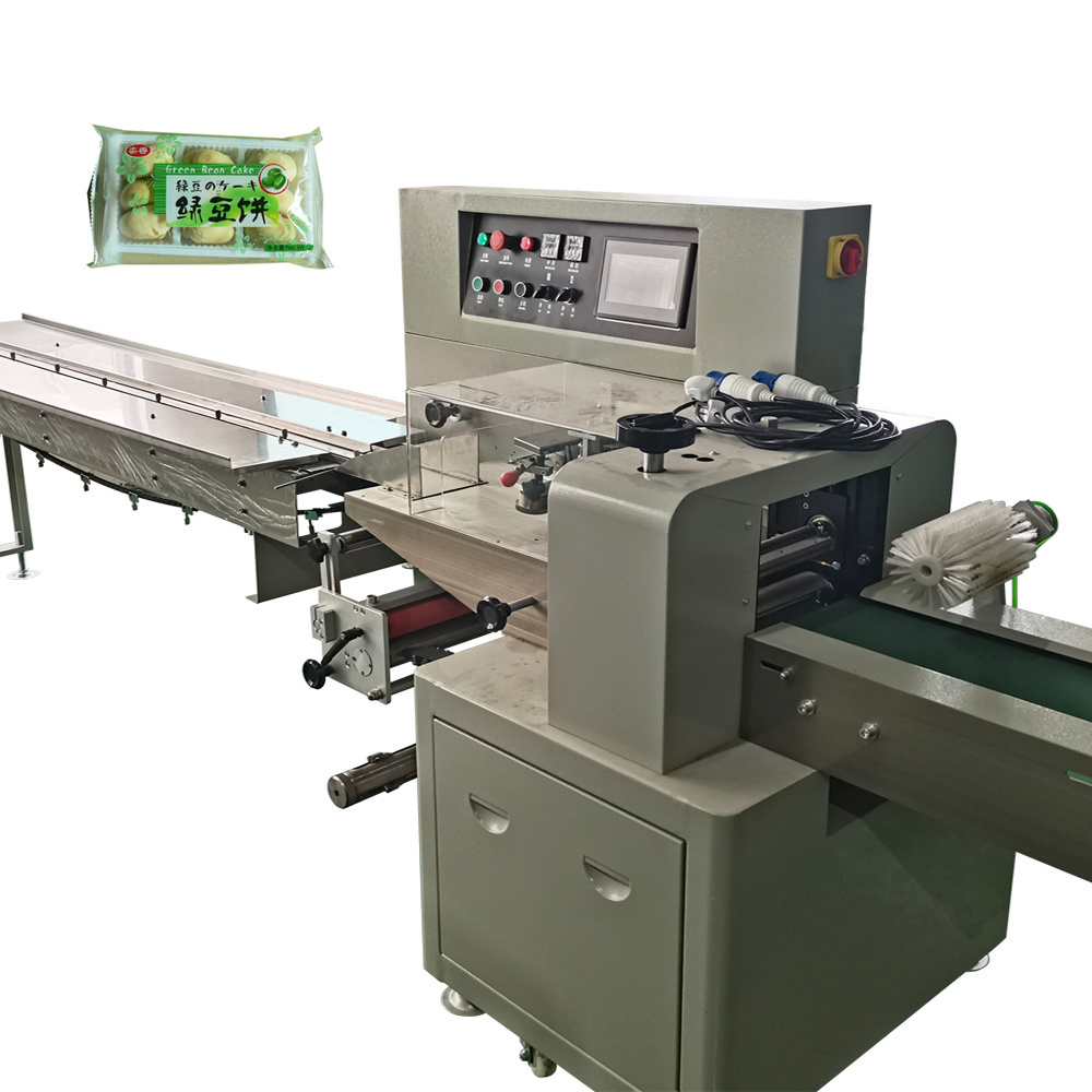 High Speed Automatic Small Candy Packing Machine Horizontal Wrapping Flowing Pack Soft / Hard Candy Wrapping Machine