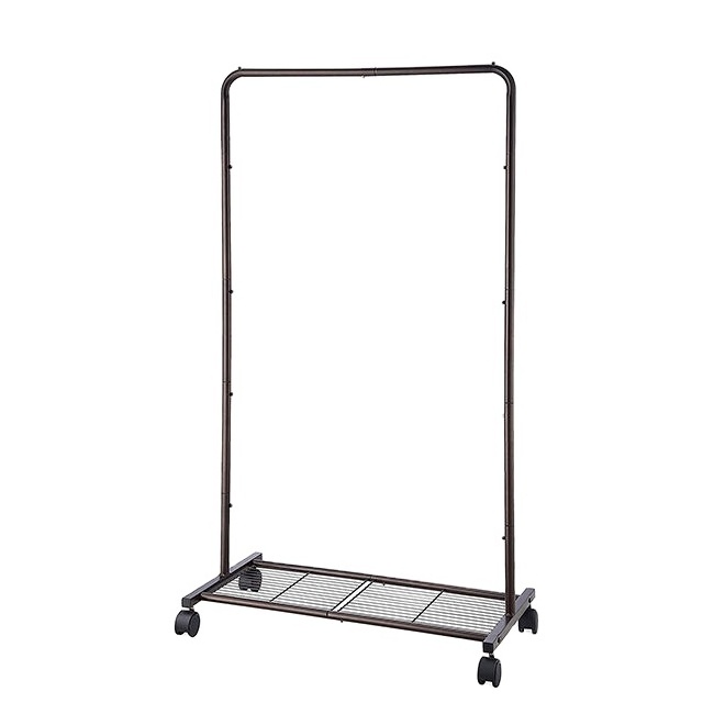 Hot selling customStorage rack Black Metal Clothing Garment Rack for Clothes and Shoes