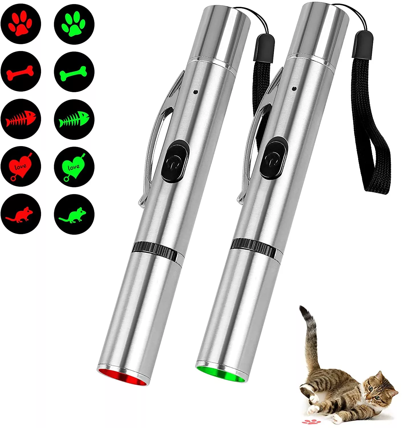 Bolinha Gato Led Fabric Pet Play Pen Spazzola Per Animali Cat Laser Pointer Usb Wand Teaser Stick Interactive Kit Mini For Dog