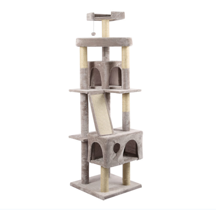 Scratching Post Big Cats Ca Tree Tower Lerge Luxury Eco Friendly Products 2022 Private Label Pet Rbol Rascador Alto Para Gatos