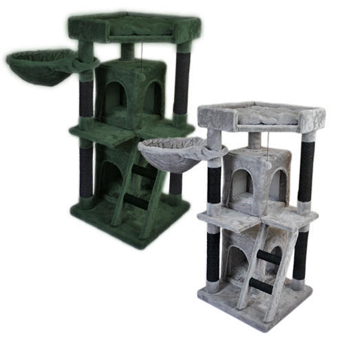 Modern Scratching Post Cat Luxury Carton Cat House Scratching Wall Mounted Tower With Hammock Bed