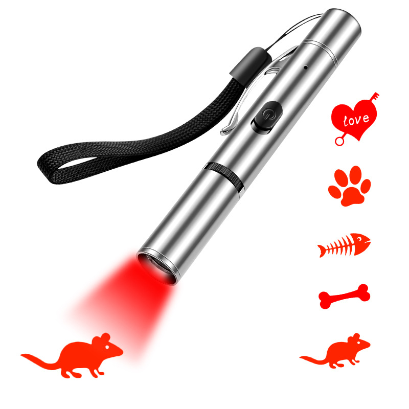 Bolinha Gato Led Fabric Pet Play Pen Spazzola Per Animali Cat Laser Pointer Usb Wand Teaser Stick Interactive Kit Mini For Dog