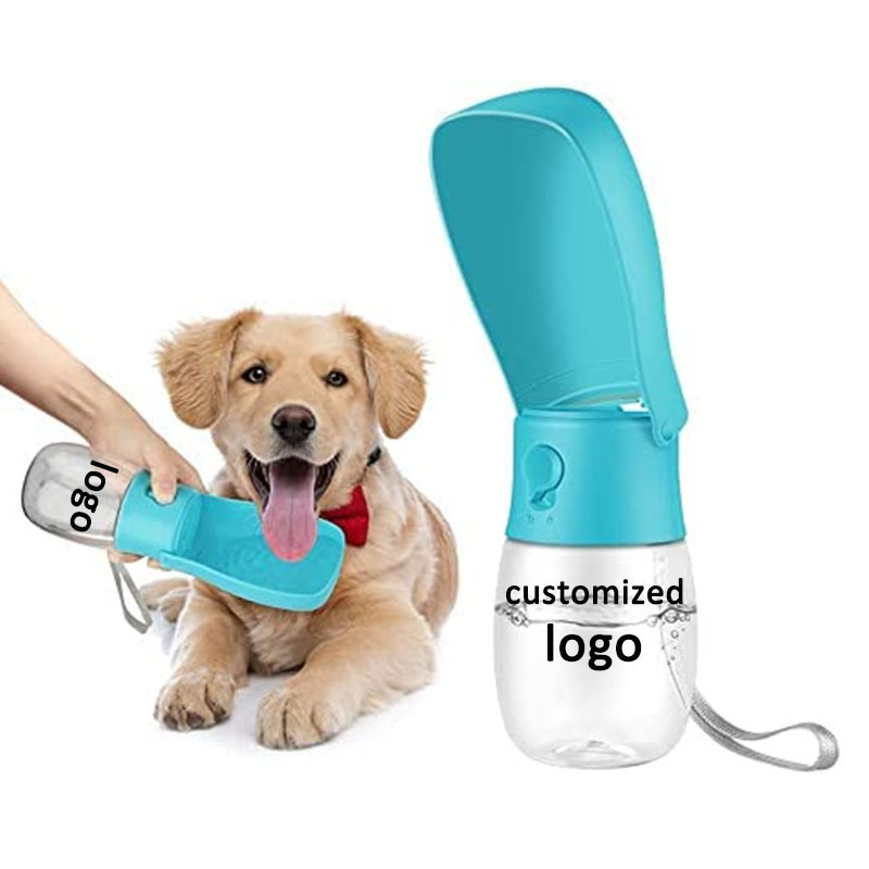 Bottle Rubber Dog Squeaky Toy Wine Champagne Travel Water 3 In1 Glow In The Dark Pet Feeder And Cleaner 450Z Portable