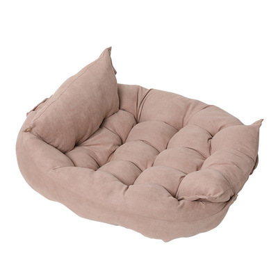 Cave Bed Basket Dog Custom Pet Round Fluffy Wrought Iron Cushion Car Seats Big Orthopedic Calming With Removable Cover