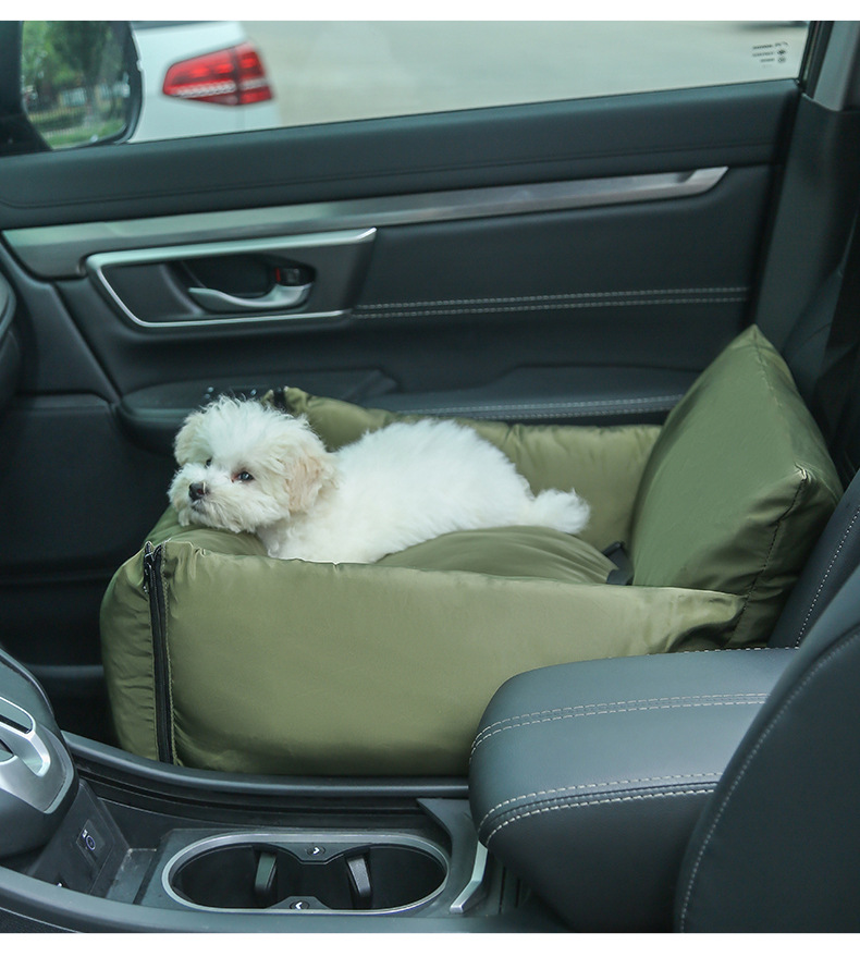 Dog Car Seat Fully Detachable And Washable Orthopedic Memory Foam Extra Large Bed Cushion Pet Kennel Mat Soft Pad