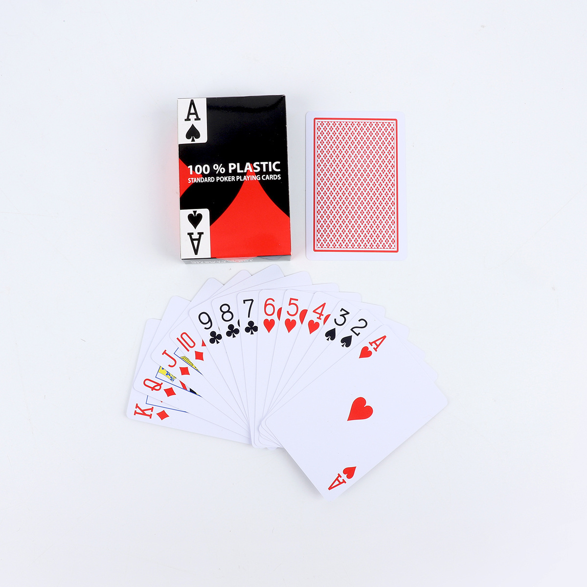 Plastic bridge playing cards frosted cards red and blue