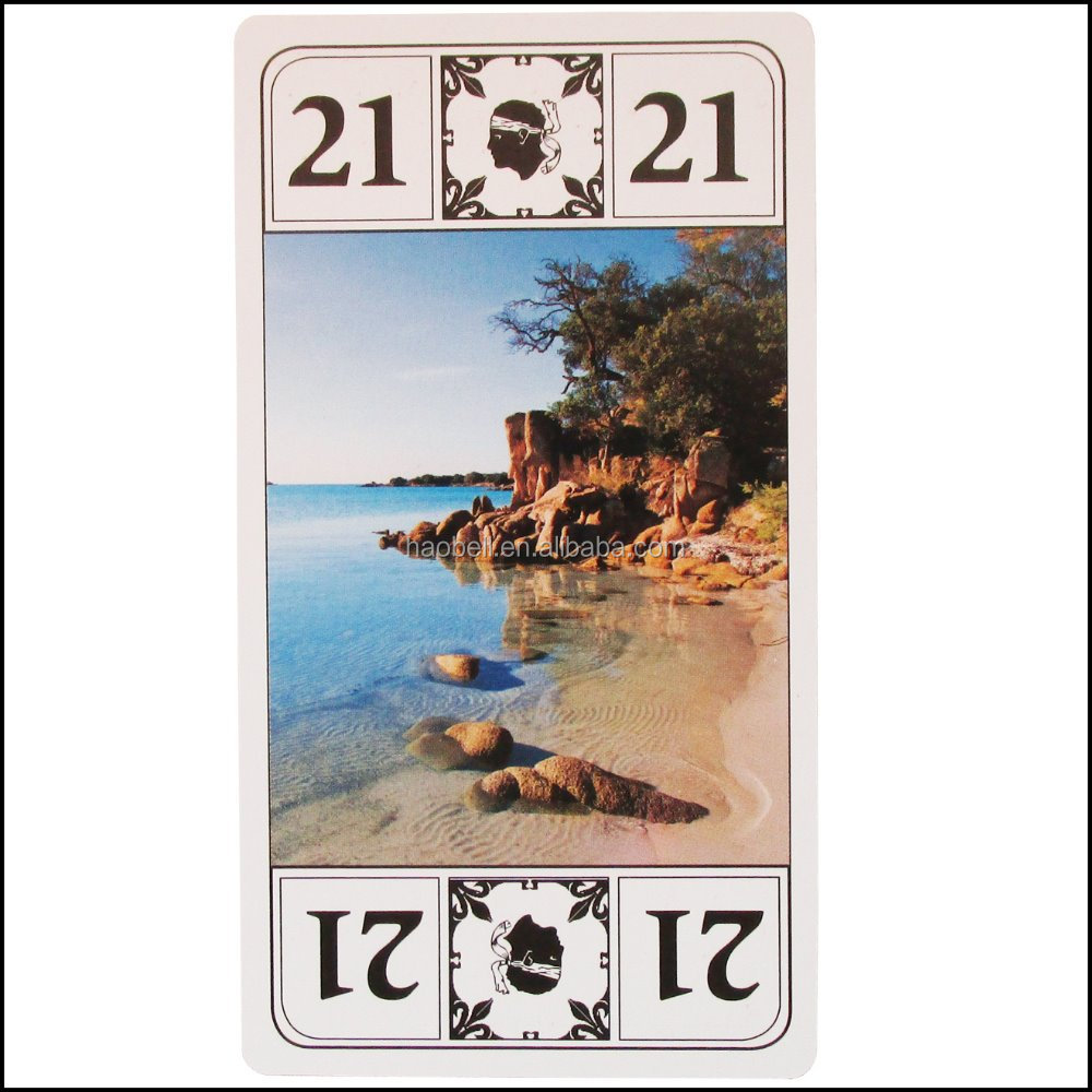 Customized promotional & advertising french Tarot poker playing cards