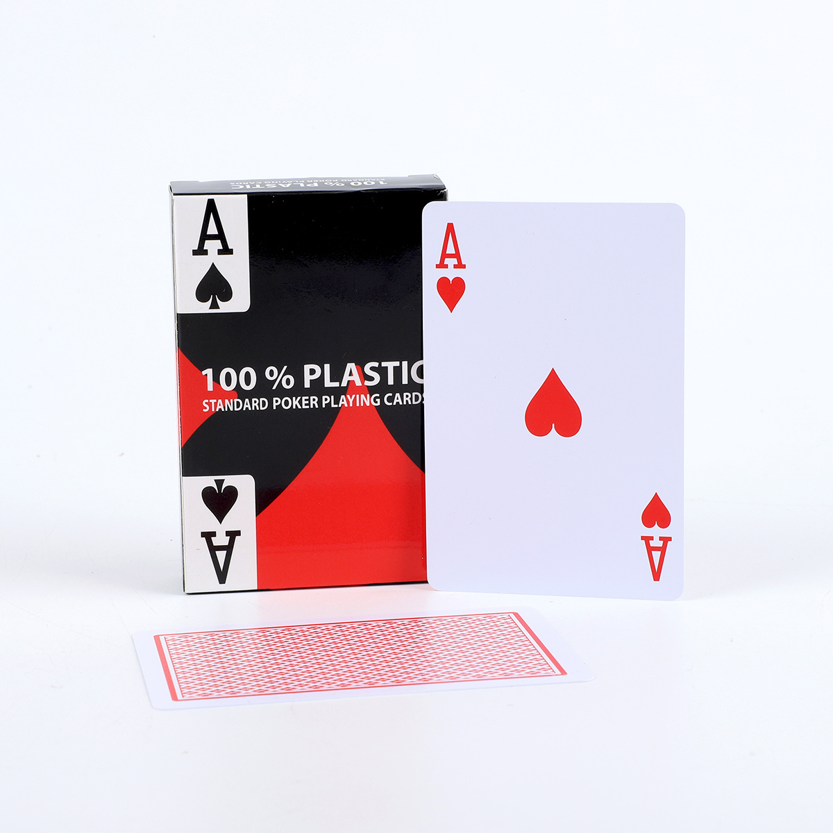 Plastic bridge playing cards frosted cards red and blue