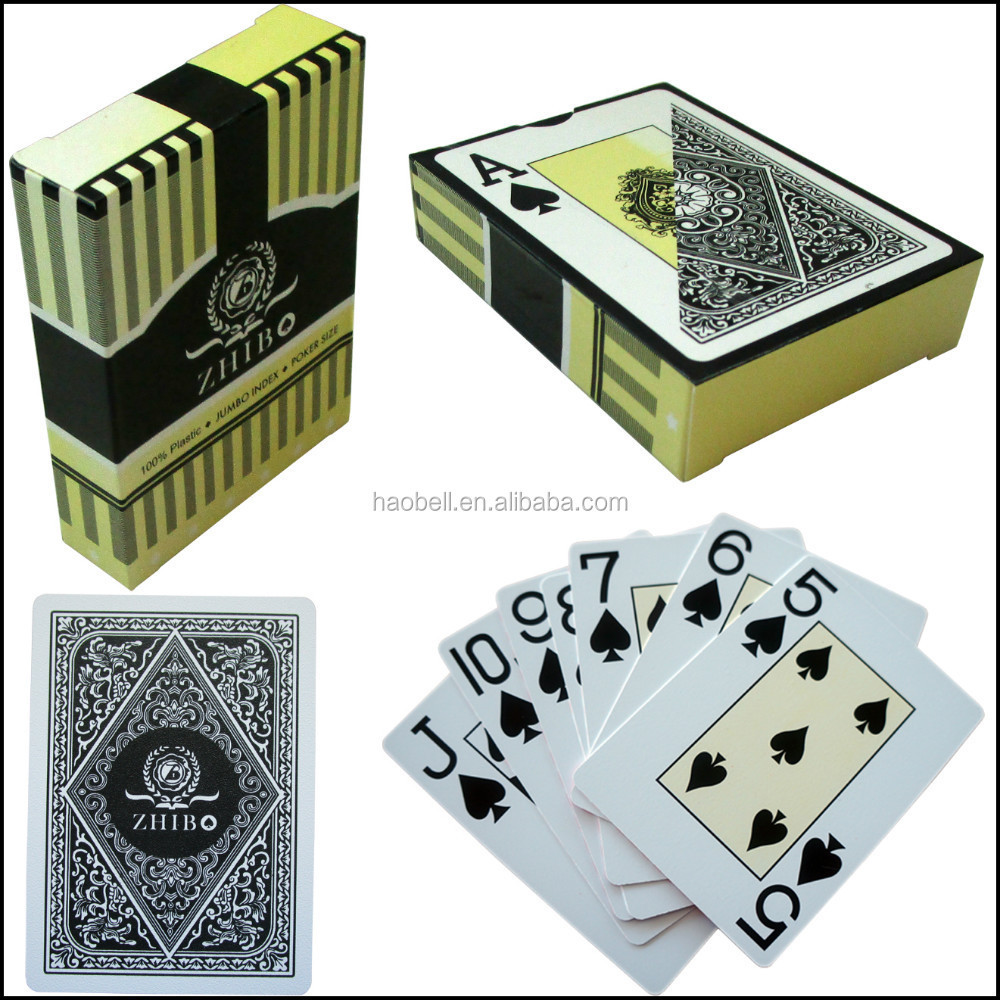 Nap game playing cards 100% plastic texas hold'em poker cards