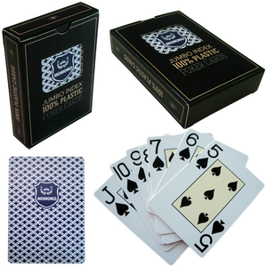 MOMOKO poker club jumbo index 100% plastic poker playing cards with window box packing