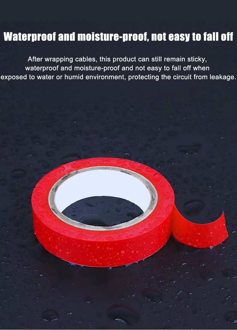 Fire Retardant Water Proof Heat Resistant Electrical Insulating Vinyl PVC Rubber Insulation Tape