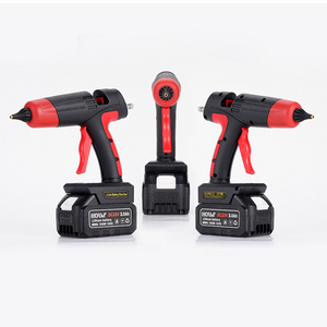 21v lithium battery cordless charging hot melt glue gun using 11mm rod hot melt glue gun matching battery interface