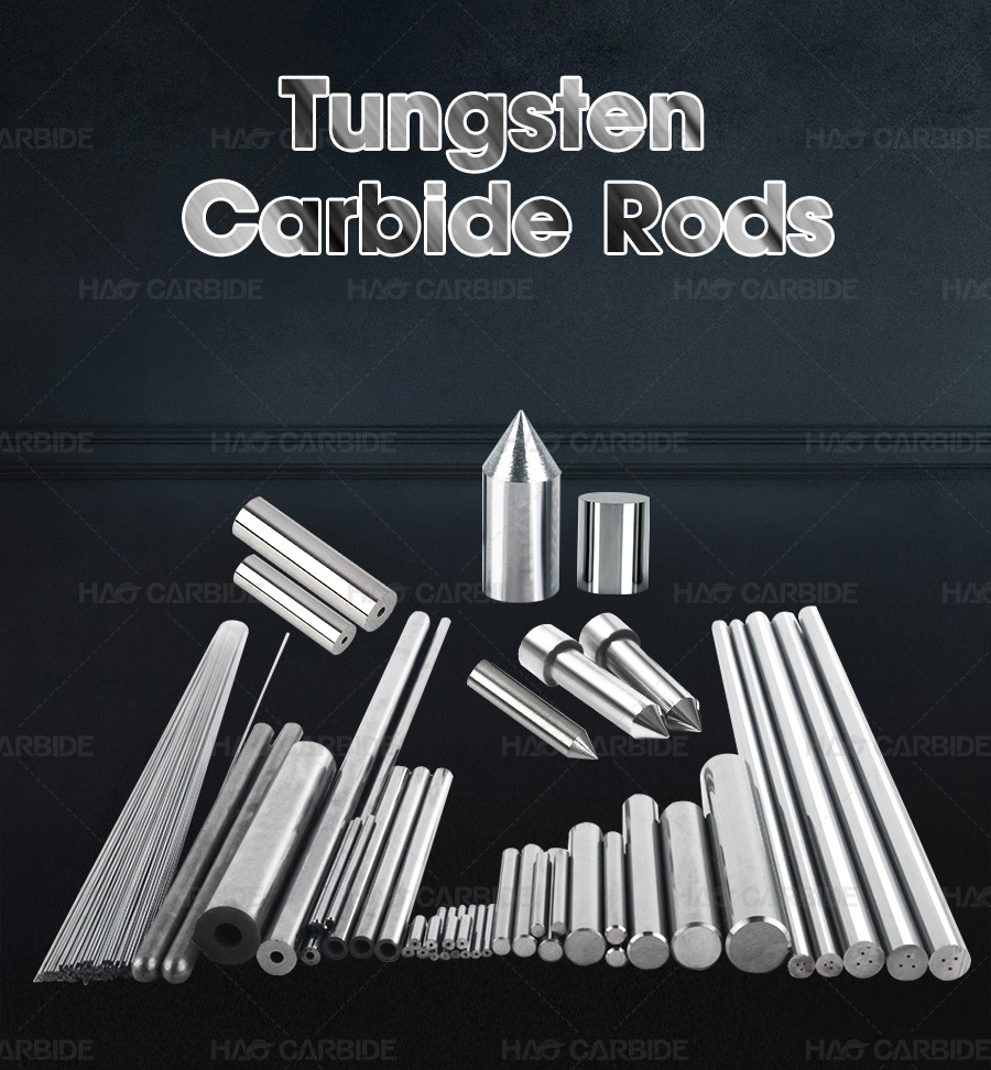 Stock carbide round bar standard size durable solid tungsten carbide rods for sale