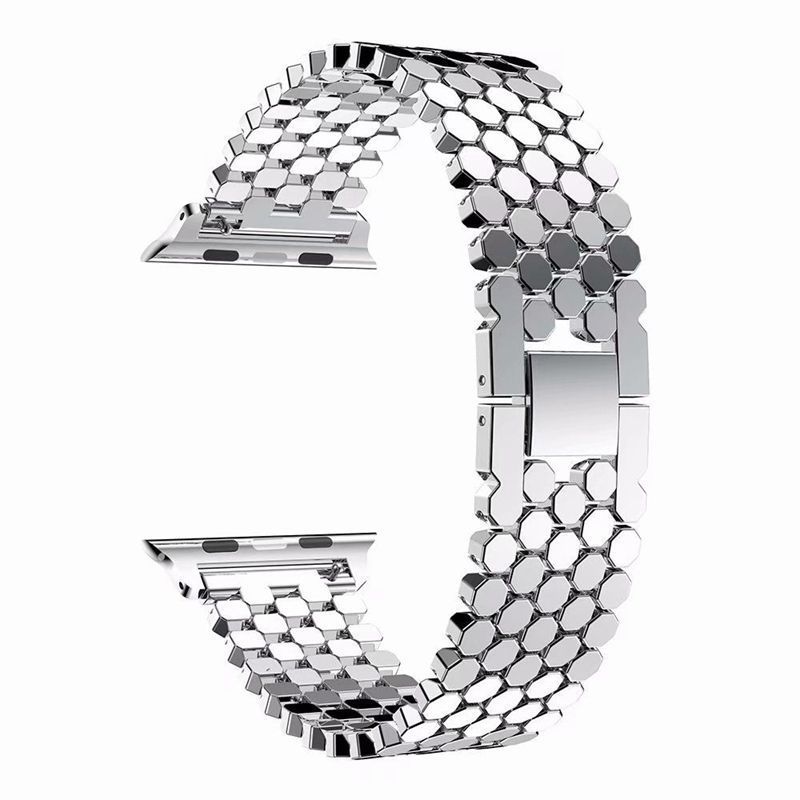 luxury alloy Stainless Steel Metal smart watch replacement bands Strap for apple watch iWatch 8 7 5 6 se 38 40 42 44 45 mm