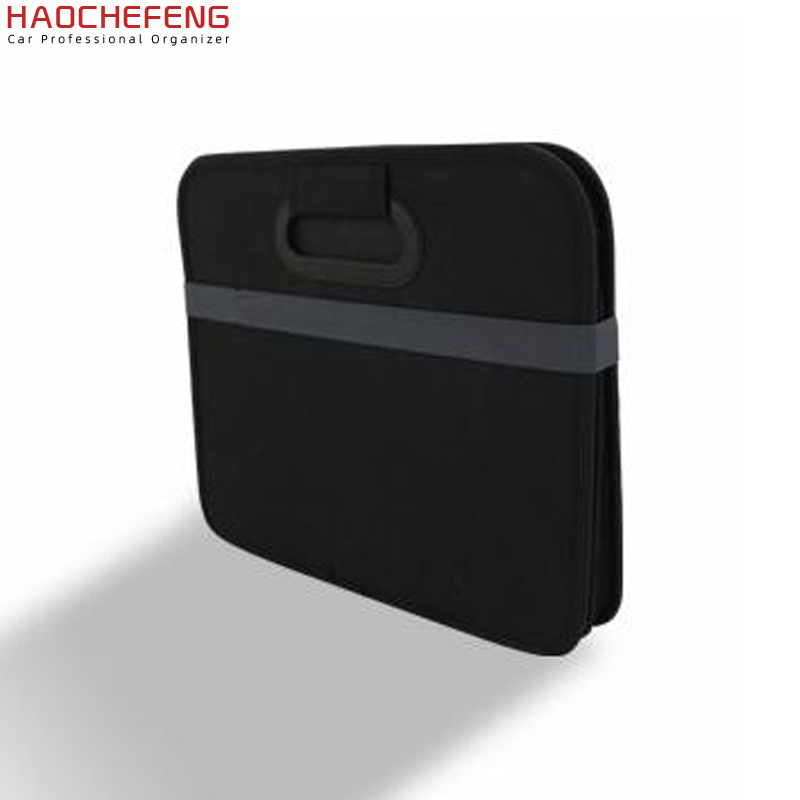 Haochefeng factory oxford Foldable Car Storage Box Heavy Duty Car Trunk Organizer  Car Boot storage