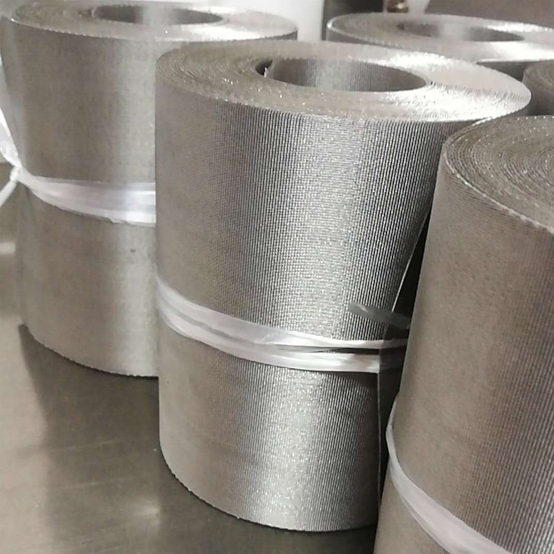 12*64 24*110 mesh dutch woven plastic recycling machine metal stainless steel wire mesh filter for plastic granulation