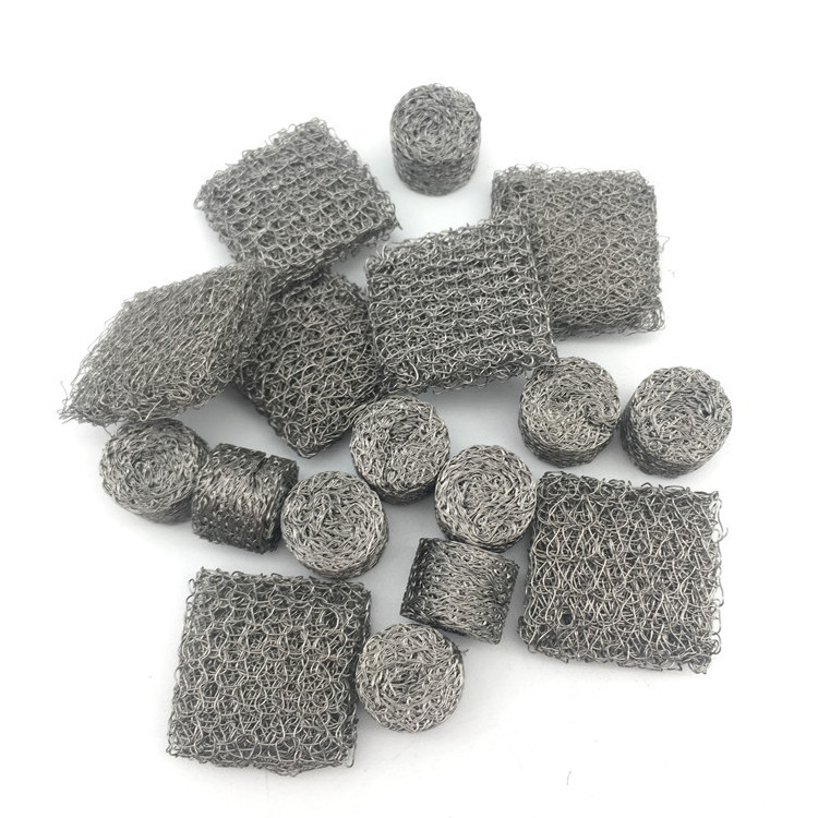 304 compressed knitted wire mesh spring washers exhaust silencers