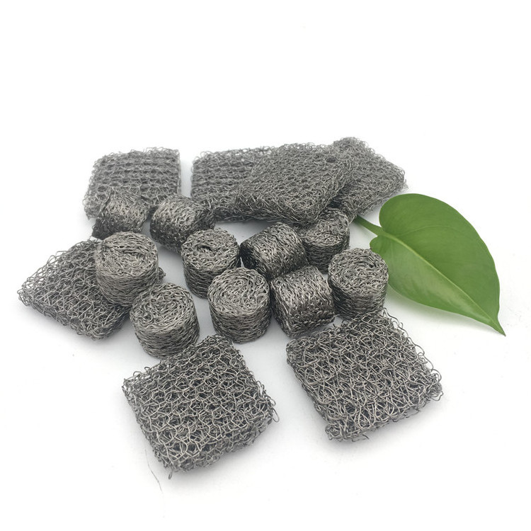 304 compressed knitted wire mesh spring washers exhaust silencers