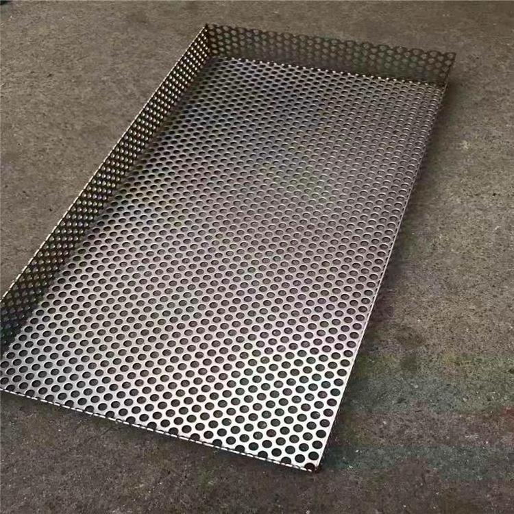 304 stainless steel perforated plate basket strainer