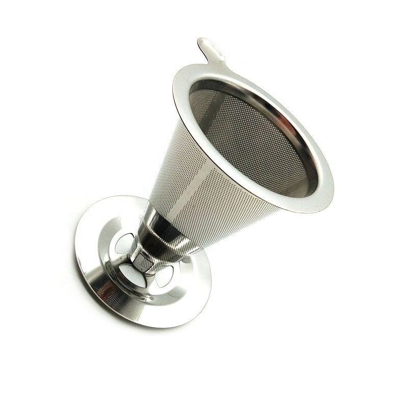 Coffee Funnel stainless steel reusable drip filter cone