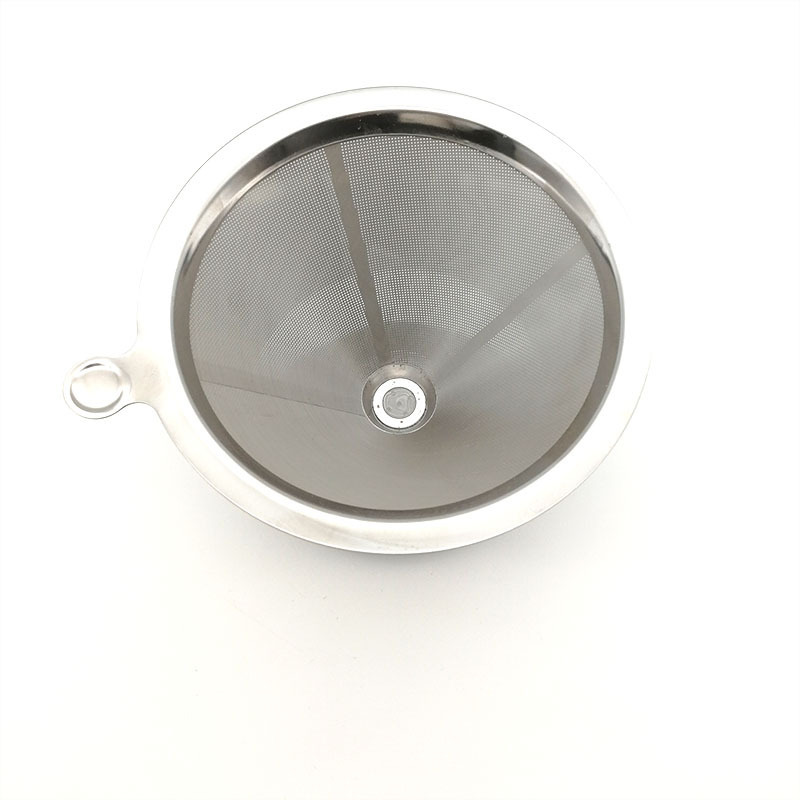 food grade reusable stainless steel coffee filter cone strainer