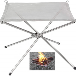 Mini Portable Outdoor Reusable Stainless Steel Portable Fire Pit For Camping