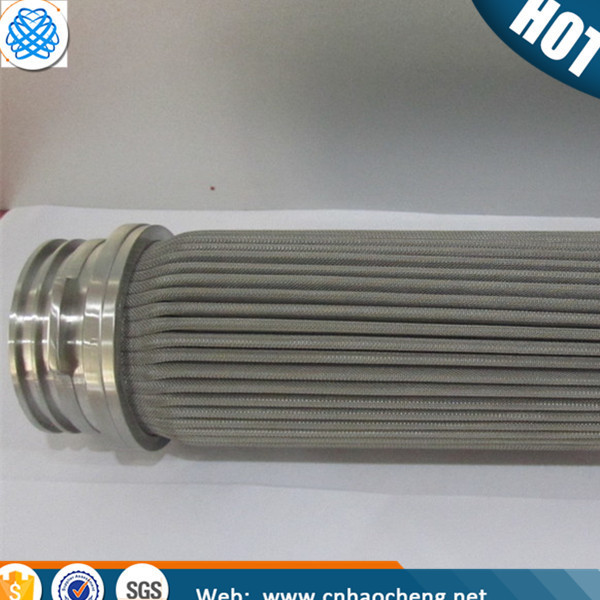 Fine mesh 2 4 6 10 15 20 micron 304 316 stainless steel filter element/filter cartridge