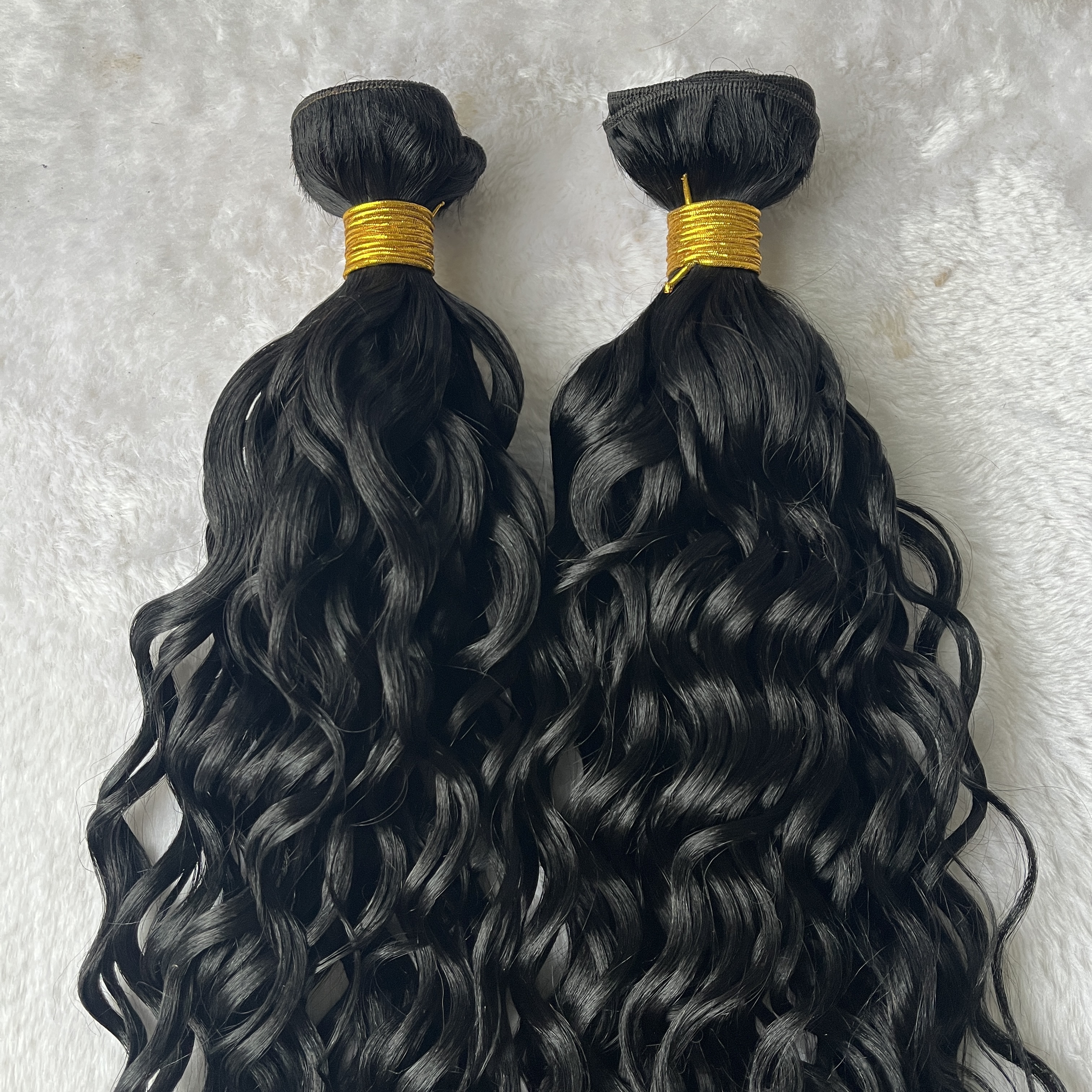 Machine Weft Light Yaki Nature wavy bundle 30 inch raw micro links virgin kinky straight human hair for womens