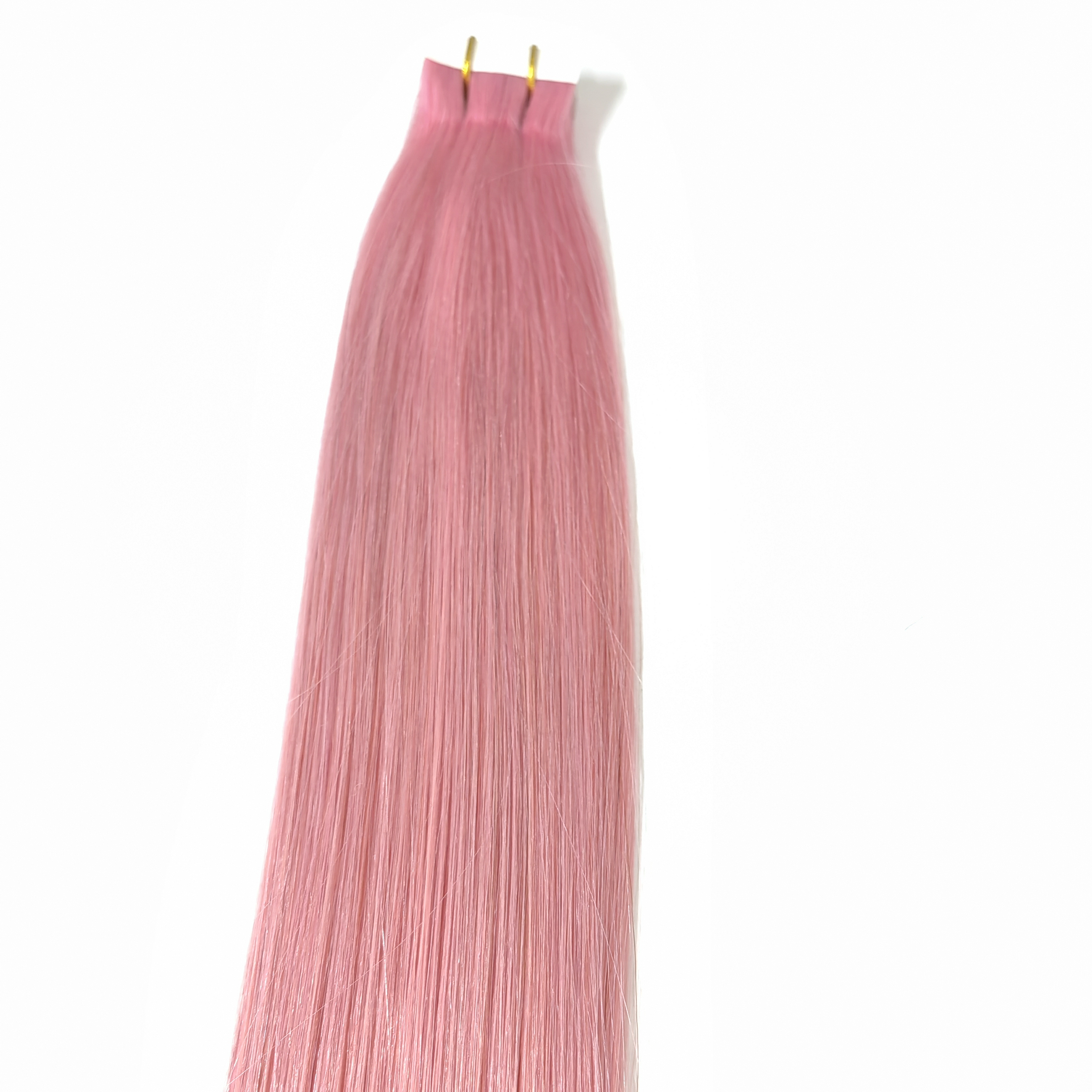 Wholesale Russian Double Drawn Remy Cuticle pink tape in hair extension inject hair