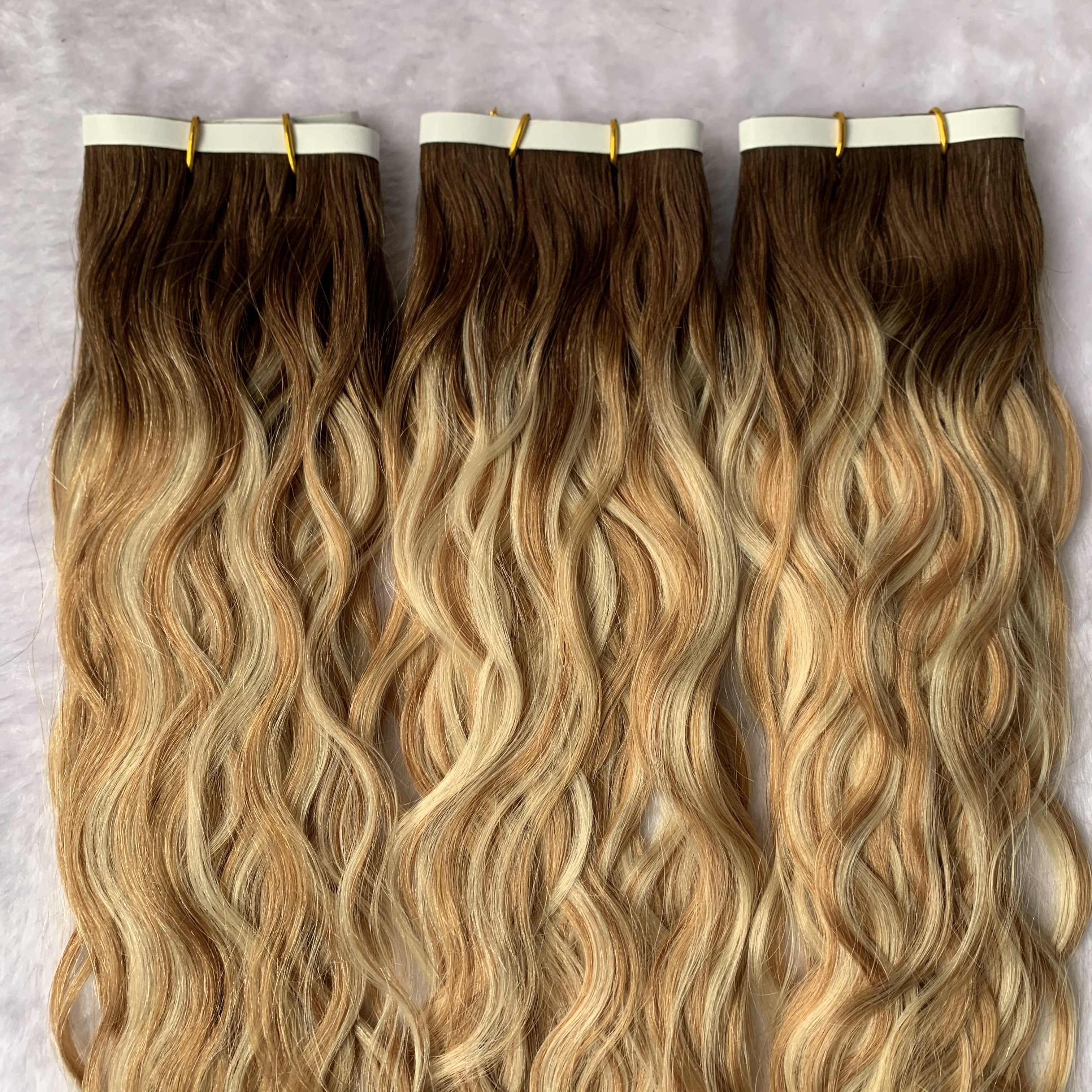 Top Quality Double Drawn Virgin Injection Long Length Tape Weft Hair Extensions Wholesale Invisible 50-100cm Tape In Pu Weft