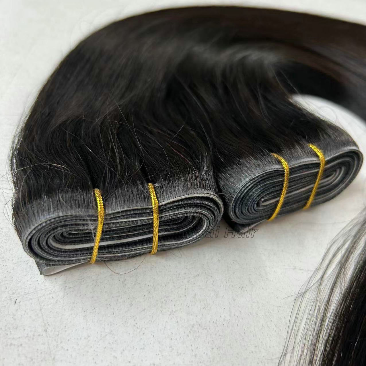 Wholesale Invisible Tape Weft Russian Remy Human Hair Extensions Injected Tape Weft Cuticle Aligned Intact Hair Raw Natural Hair