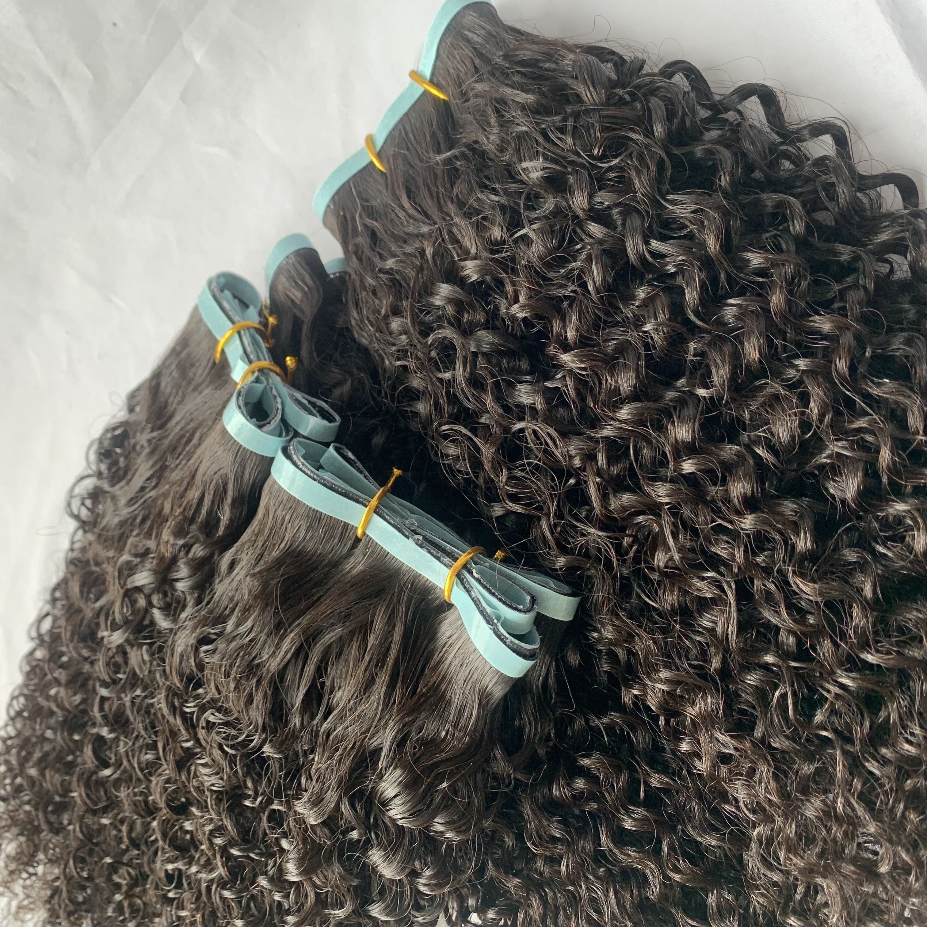 Top Quality Double Drawn Virgin Injection Long Length Tape Weft Hair Extensions Wholesale Invisible 50-100cm Tape In Pu Weft