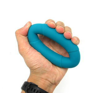 Factory Wholesale Power Relief Finger Wrist Decompression Exercisers Rehabilitation Stress Round Silicone Hand Grip Ring