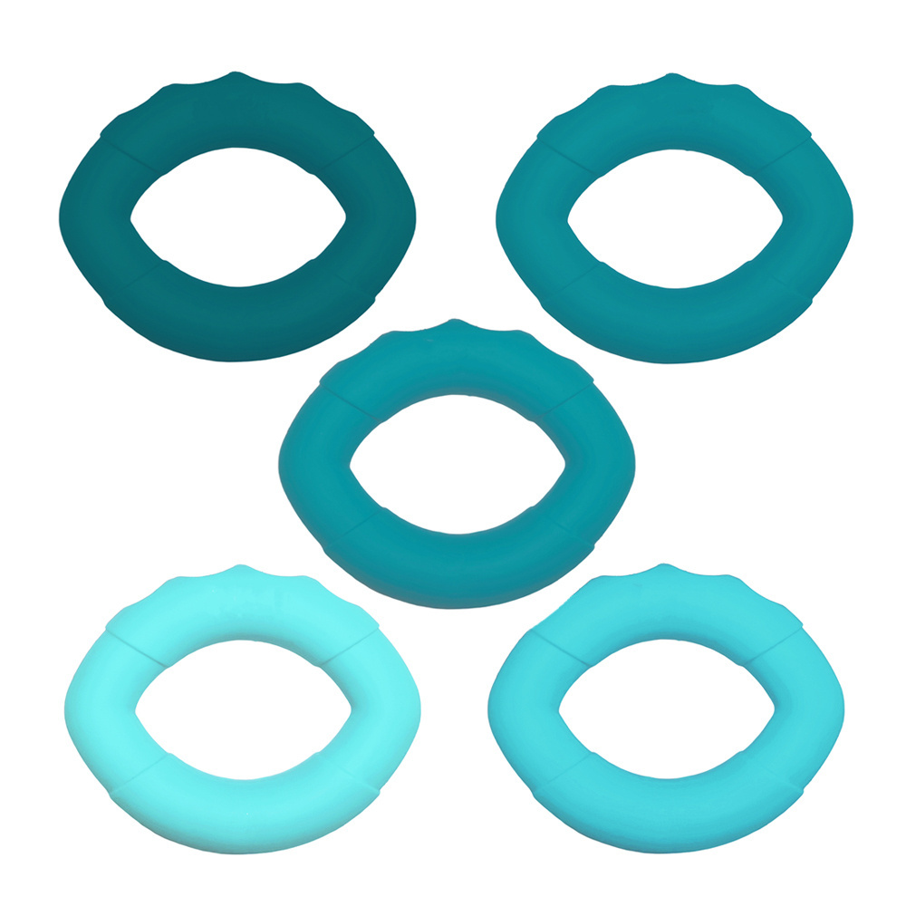 Factory Wholesale Power Relief Finger Wrist Decompression Exercisers Rehabilitation Stress Round Silicone Hand Grip Ring