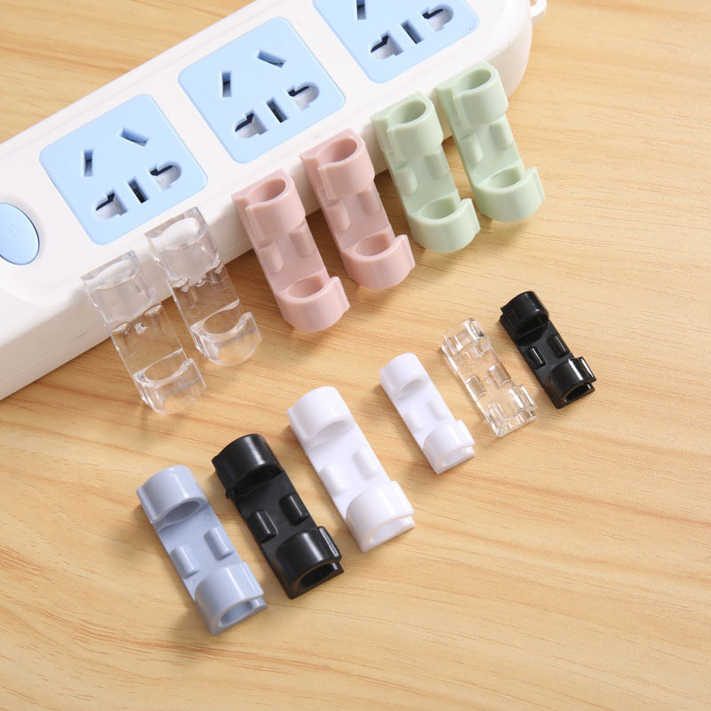 Hot Sale Adhesive Cable Holders Cable Organizer Desktop USB Wire Clips Electric Cord Holders Nail-free self-adhesive buckle