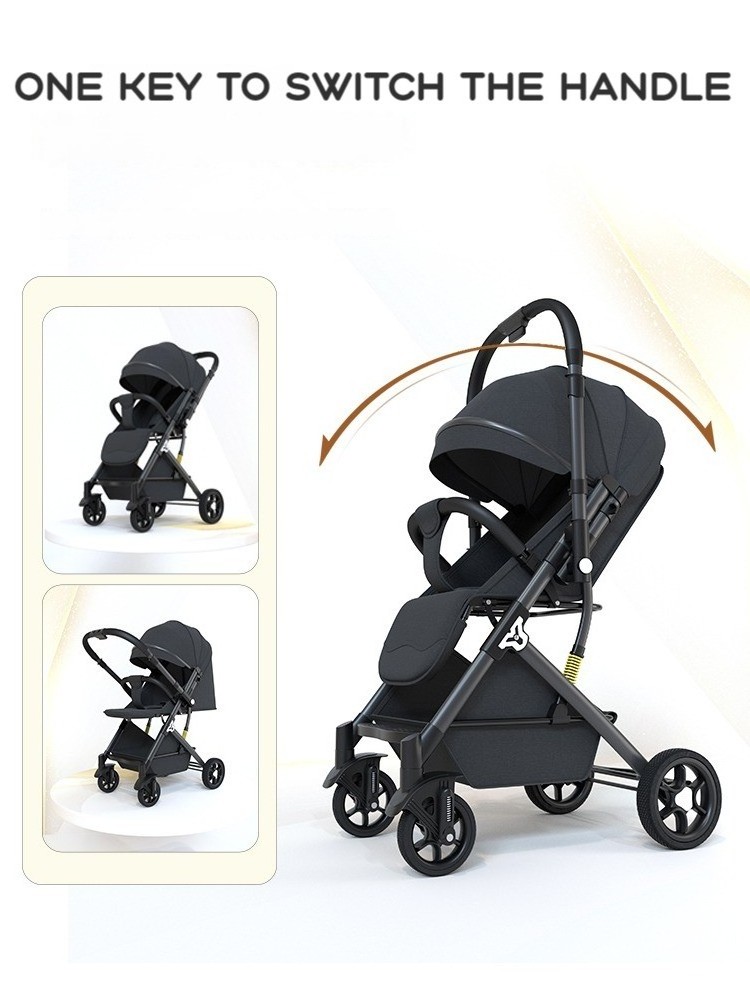 Wholesale Lightweight Stroller Baby Buggy Pushchair For Toddler Poussette Foldable Carriage Travel Pram 2 In 1 Stroller