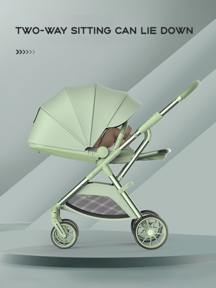 Baby Stroller Wagon with Removable Seat & Cup Holder Q7 Toddle Pram High landscape lightweight Baby Stroller