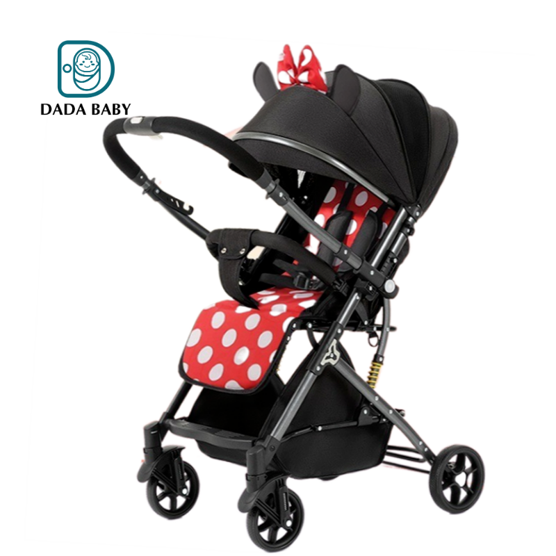 Stainless steel Frame Lightweight Baby Pushchair For Toddler Poussette Foldable Carriage Travel Pram 2 In 1 Baby Stroller