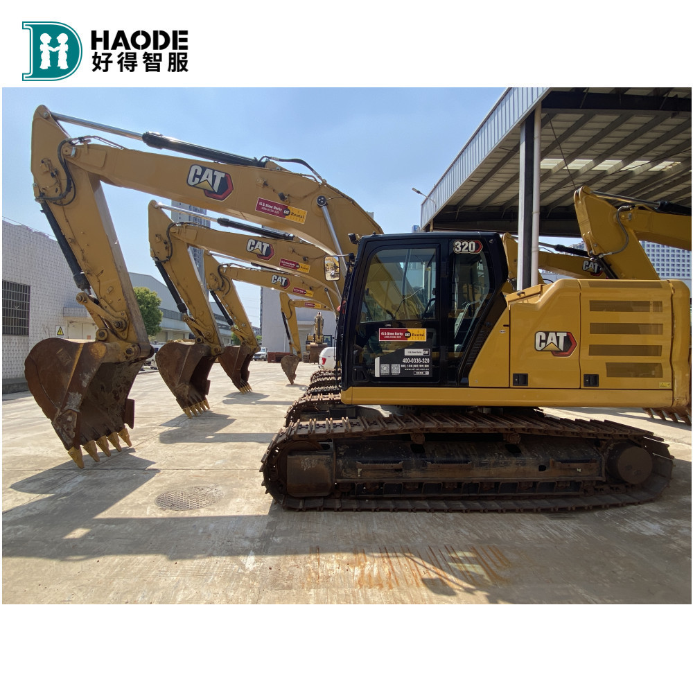 HAODE used engineering cat hydraulic 320 excavator used excavator  cat 320d for sale mini excavadora cat 320