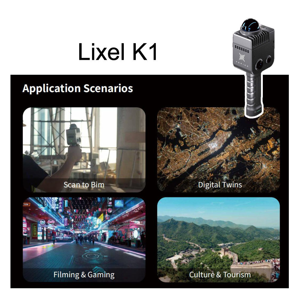 Liexl K1 Compact Handheld Scanner 36MP Panora-ma Cameras and 360 LiDARs High-accuracy For Survey Equipment Engineering