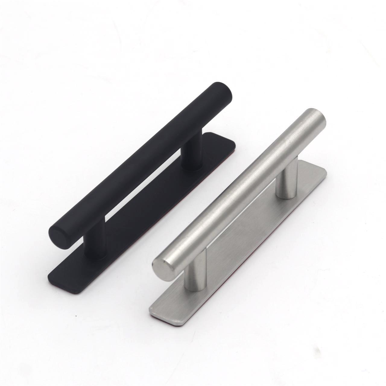 Aluminum Stick on Handle Adhesive Door Handle for Cabinet Closet Sliding Door