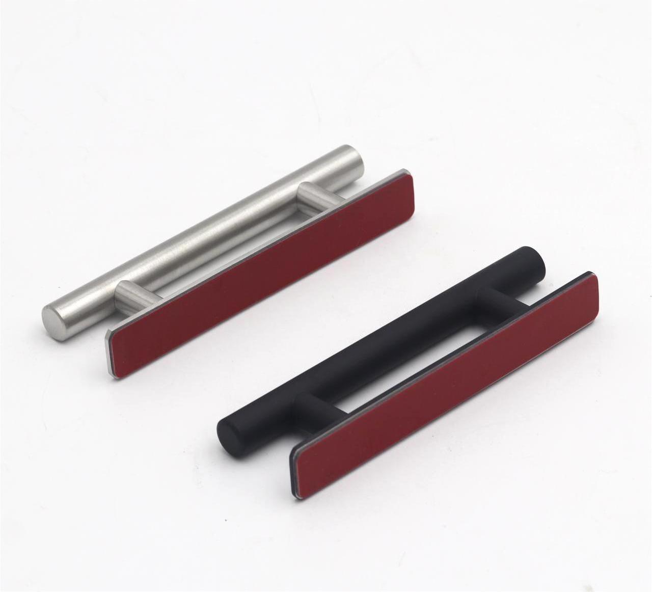 Aluminum Stick on Handle Adhesive Door Handle for Cabinet Closet Sliding Door