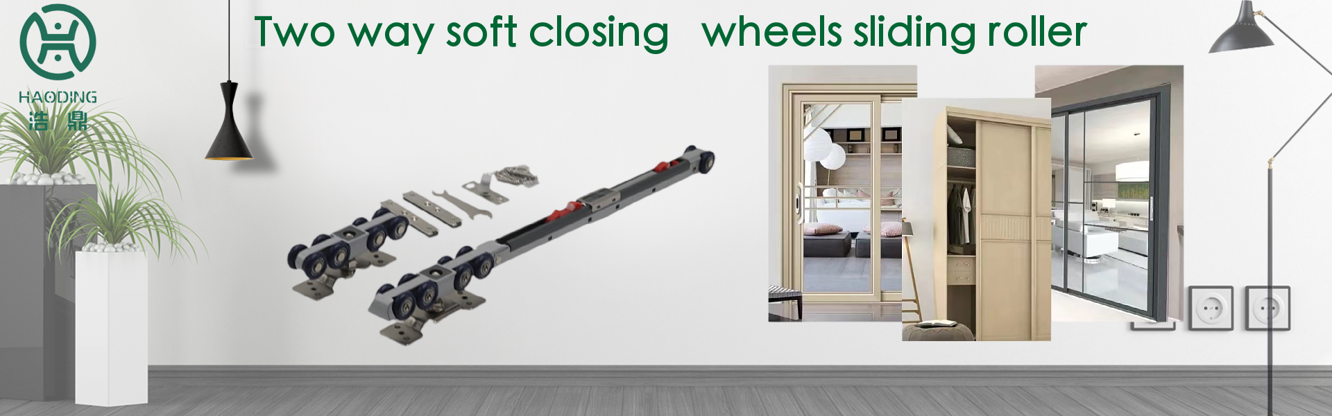 Direct Sales Soft Closing Sliding Door Hanging Wheel Cabinet Wardrobe Wheel