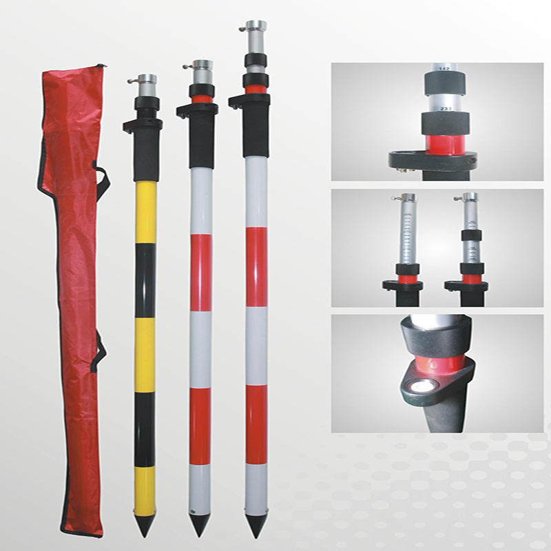 2.6M 3.6M 4.6M Hot Sale Prism Pole Survey Tools