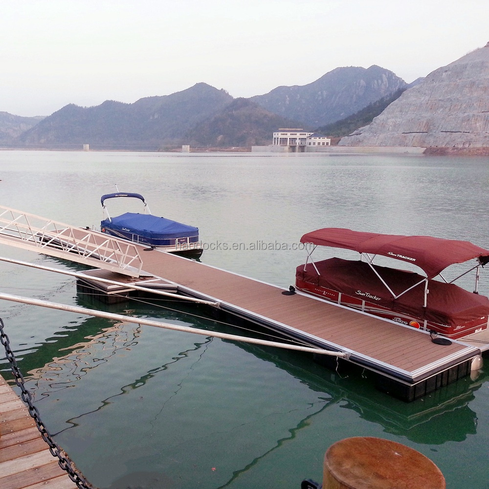 Marine Grade Aluminium Structure Floating Boat Dock Floating Walkway Floating Pontoon with Decking